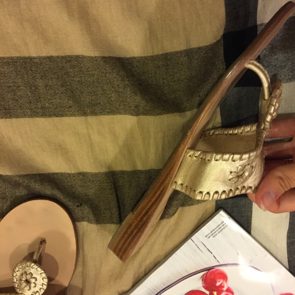 Jack Rogers Gold Capri Sandal - Picture 7 of 8